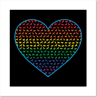 Rainbow Gay Pride Dog Lover Posters and Art